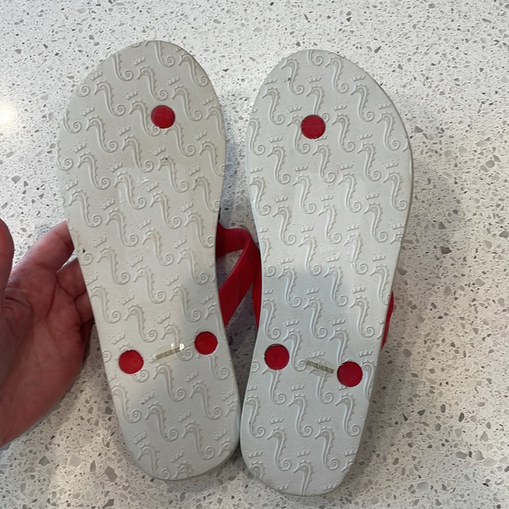 Miss Trish Splash size 7 lobster flip flops - Picture 5 of 5